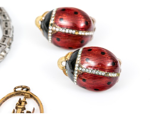 Lot Of Assorted Sterling And Sterling Vermeil Jewelry