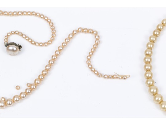 Collection Of Four Vintage Pearl Necklaces