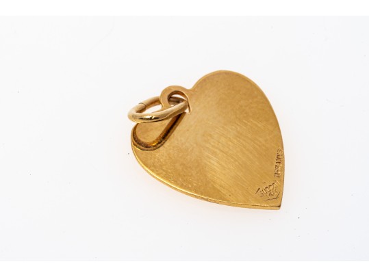 Simple 14K Tiffany & Co. Heart Form Pendant