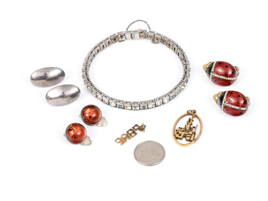 Lot Of Assorted Sterling And Sterling Vermeil Jewelry