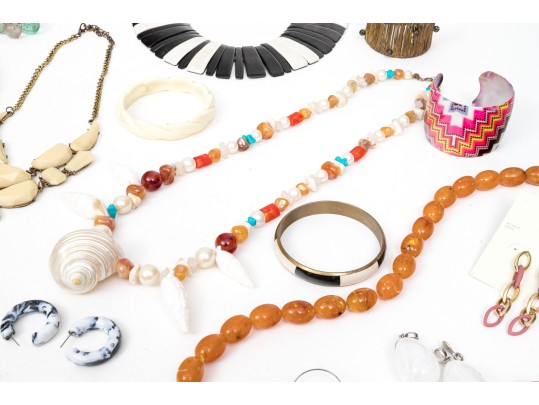 Extra Large Lot Of Colorful Costume Jewelry