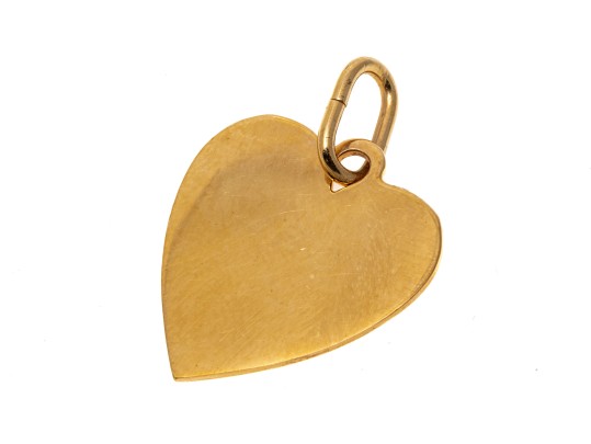 Simple 14K Tiffany & Co. Heart Form Pendant