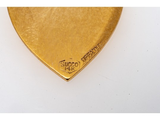 Simple 14K Tiffany & Co. Heart Form Pendant