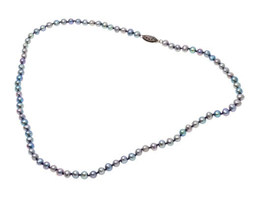 Cultured Grey Black Freshwater Pearl Simple 18