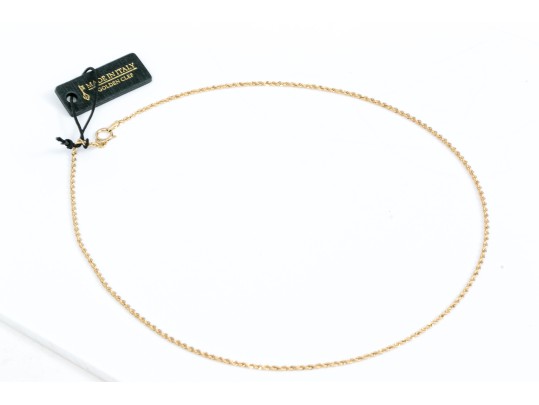 14k Yellow Gold Lightweight 16