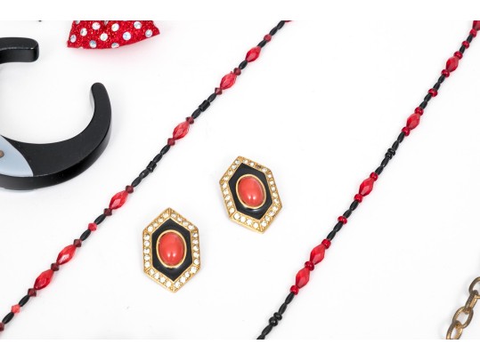 Extra Large Lot Of Colorful Costume Jewelry