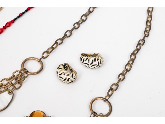 Extra Large Lot Of Colorful Costume Jewelry