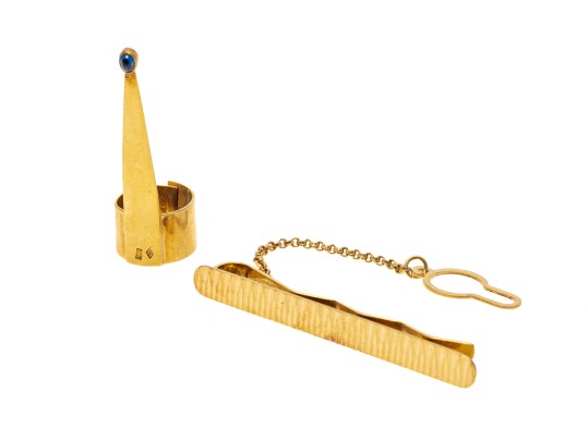 18K Yellow Gold Lot, 7.4 Dwt