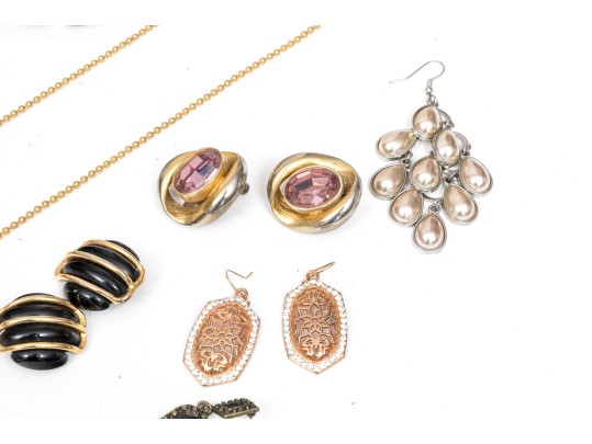 Extra Large Lot Of Colorful Costume Jewelry