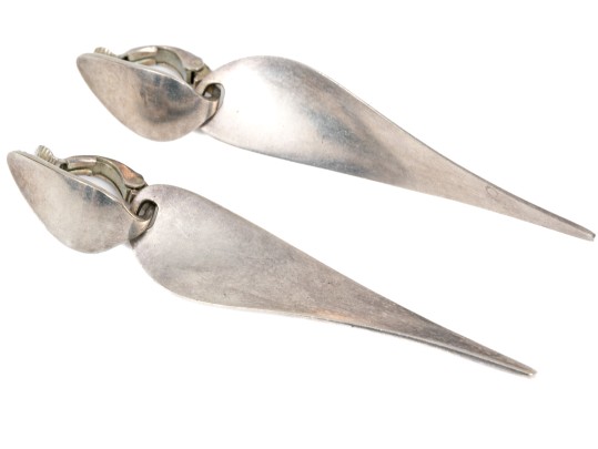 Georg Jensen Nanna Ditzel Wonderful Sterling Silver Drop Pendant Earrings