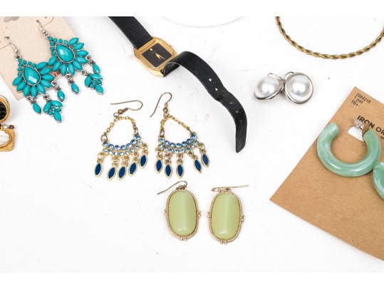 Extra Large Lot Of Colorful Costume Jewelry