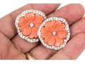 Stylish Kenneth Lane Floral Clip Back Earrings