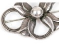 Georg Jensen Lovely Sterling Silver Quatrefoil Flower Brooch, Pattern 305