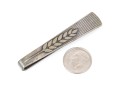Georg Jensen Handsome Sterling Silver Wheat Motif Tie Bar, Pattern Number 78