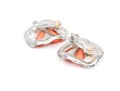 Stylish Kenneth Lane Floral Clip Back Earrings