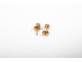 Aquamarine Tested 14k Yellow Gold Stud Earrings