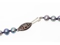 Cultured Grey Black Freshwater Pearl Simple 18