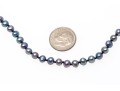 Cultured Grey Black Freshwater Pearl Simple 18
