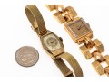 Two Vintage Mechanical Watches, 14K And 18K Gold