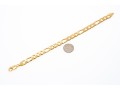 14k Yellow Gold Classic Chunky Figaro Style Link Bracelet