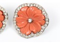 Stylish Kenneth Lane Floral Clip Back Earrings