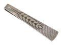 Georg Jensen Handsome Sterling Silver Wheat Motif Tie Bar, Pattern Number 78