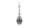 Adel Chefridi Sterling Silver Handsome Blue Sapphire Nomad Drop Earrings