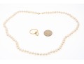 10K Freshwater Pearl Necklace And Ring, Size 5.75+
