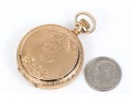 Waltham Pretty Antique 14k Yellow Gold Decorative Hunting Case Pendant Watch, Circa 1900