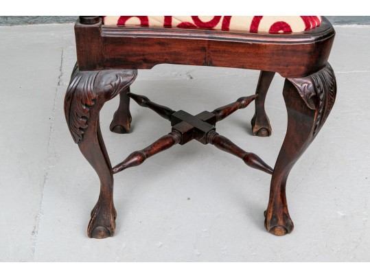 Georgian Style Antique Carved Corner Chair