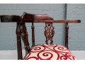 Georgian Style Antique Carved Corner Chair