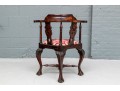 Georgian Style Antique Carved Corner Chair