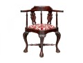 Georgian Style Antique Carved Corner Chair
