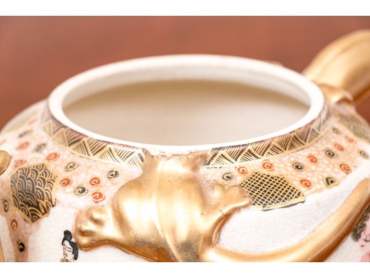 Antique Japanese Satsuma Pottery Teaset, Early 20th C.