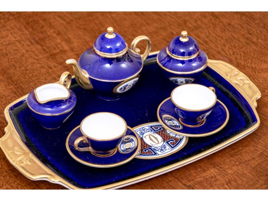 Two Diminutive English Tea Services, Wedgewood And Caverswall