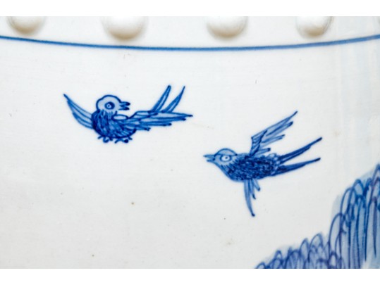 Chinese Blue And White Porcelain Garden Seat