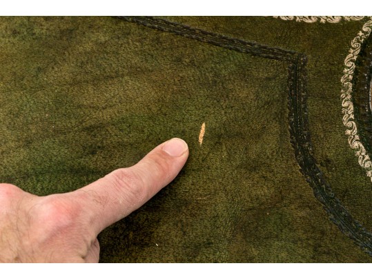 Vintage Maitland Smith Chippendale Mahogany Leather Top Games Table