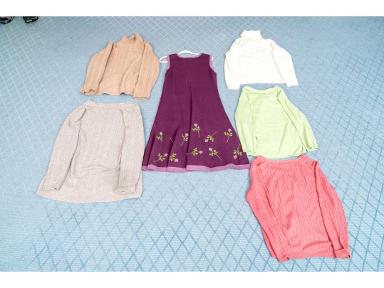 Collection Of Brooks Brothers Cashmere Sweaters Together With One Dress