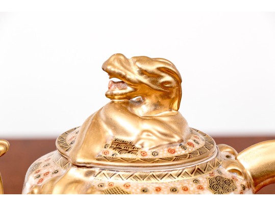 Antique Japanese Satsuma Pottery Teaset, Early 20th C.