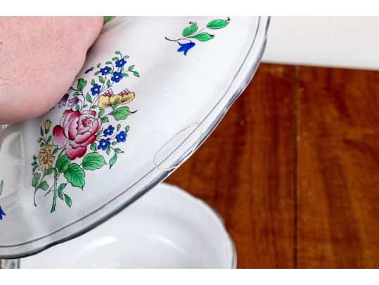 Elegant French, Luneville 15 Piece Porcelain Service