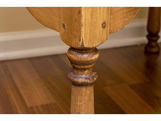 Handsome And Rustic Maple Side Table