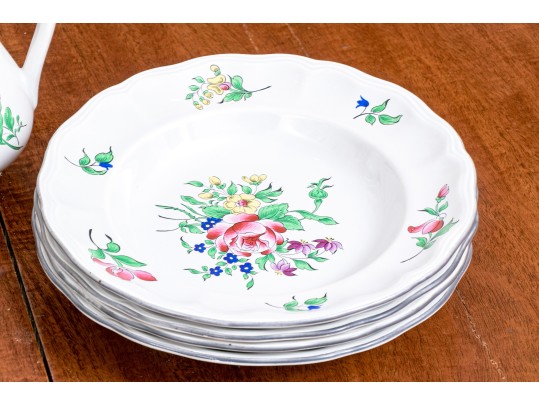 Elegant French, Luneville 15 Piece Porcelain Service