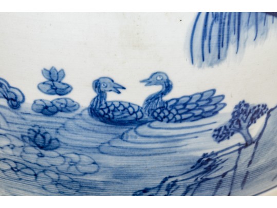 Chinese Blue And White Porcelain Garden Seat