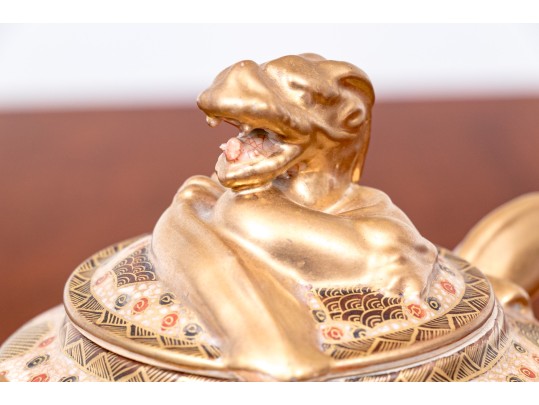 Antique Japanese Satsuma Pottery Teaset, Early 20th C.