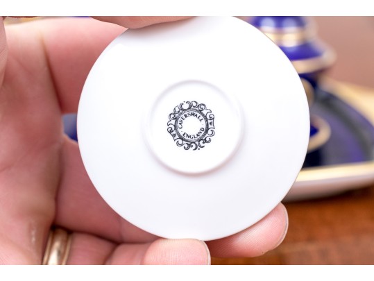 Two Diminutive English Tea Services, Wedgewood And Caverswall