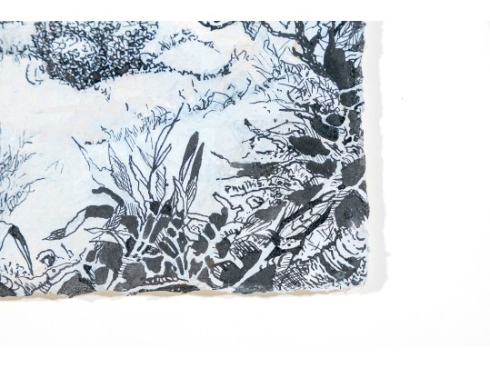 Phillis Lee (20th C.) Mixed Media Work On On Paper, 