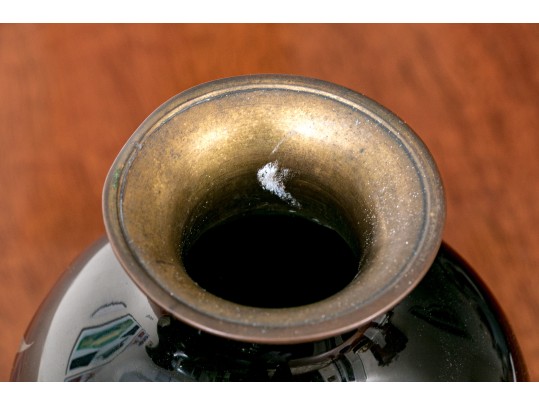 Pair Of Antique Japanese Cloisonne Vases