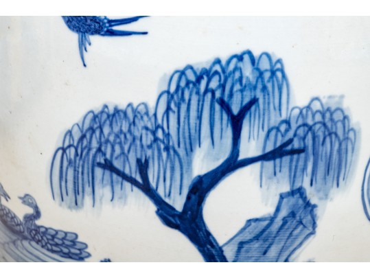 Chinese Blue And White Porcelain Garden Seat