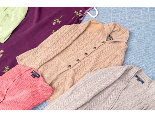 Collection Of Brooks Brothers Cashmere Sweaters Together With One Dress