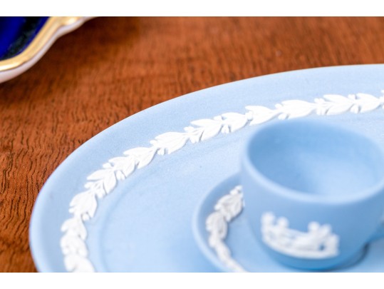 Two Diminutive English Tea Services, Wedgewood And Caverswall